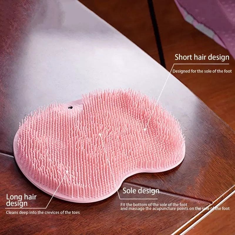 Silicone Bath Mat, Shower Cushion Brush Foot Massage Mat Scrub Back Bath Brush, Anti-Slip Scrub Pad, Anti-slip Mat Scrubber, Rubbing Back Artifact Massage Bathtub Sucker Silicone Bath Mat, Shower Cushion Brush Foot Massage Mat Scrub Back Bath Brush, Anti-Slip Scrub Pad, Anti-slip Mat Scrubber, Rubbing Back Artifact Massage Bathtub Sucker